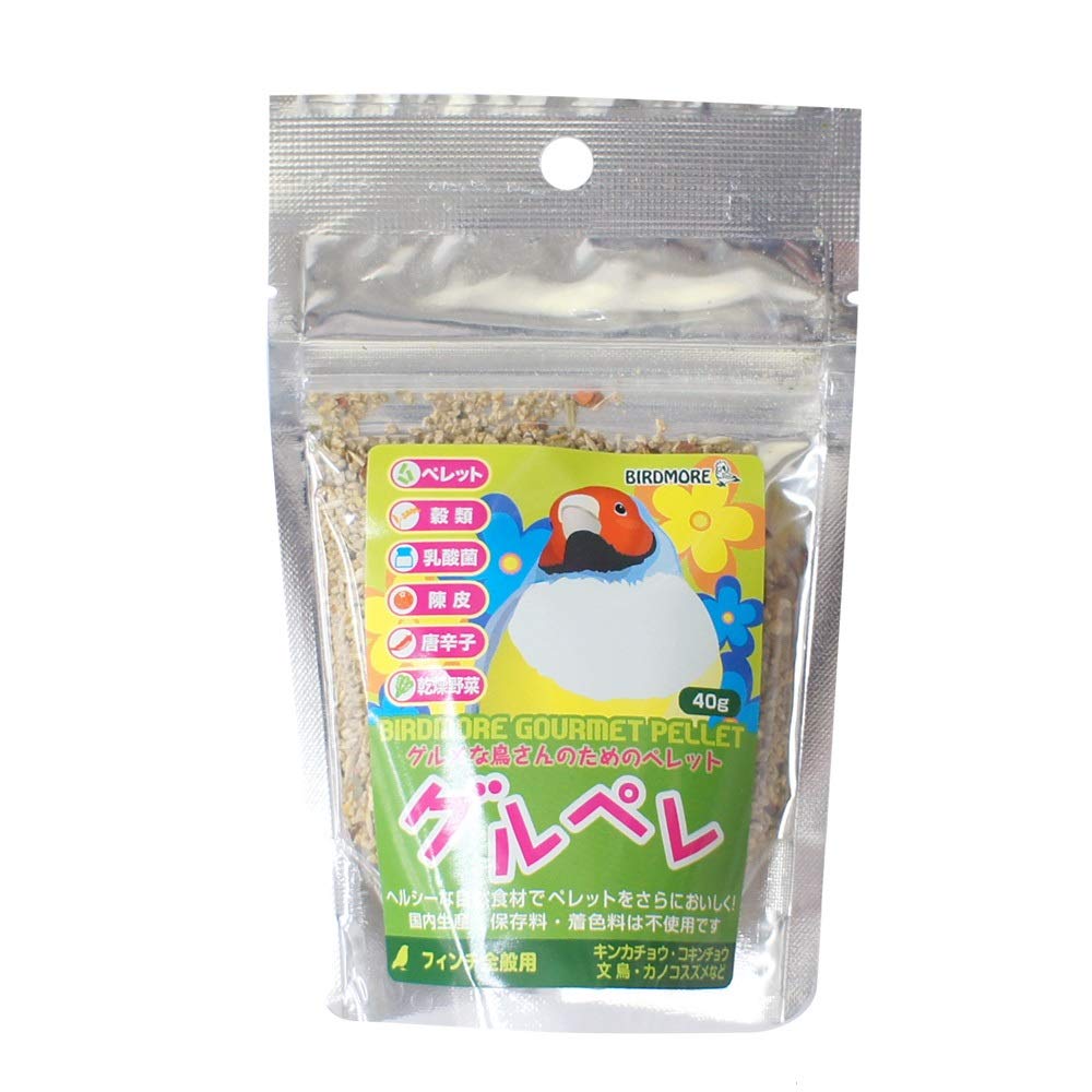 Amazon | バードモアオリジナルフード【グルペレ】お試し用40g 文鳥